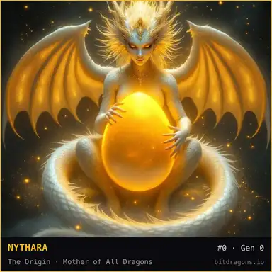 Nythara — Dragon #0 — Inscribed on Bitcoin